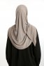 Nermin - Mørk Taupe Sandy Scarfs Hijab