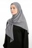 Nermin - Mørk Grå Sandy Scarfs Hijab
