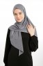Nermin - Mørk Grå Sandy Scarfs Hijab