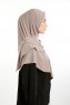 Nermin - Steingrå Sandy Scarfs Hijab