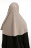Ilay - Mørk Taupe Sandy Turban Hijab