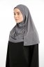 Ilay - Mørk Grå Sandy Turban Hijab