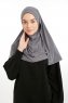Ilay - Mørk Grå Sandy Turban Hijab