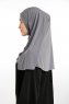 Ilay - Mørk Grå Sandy Turban Hijab