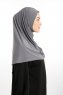 Ilay - Mørk Grå Sandy Turban Hijab