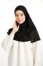 Feriha - Svart Viskose Turban Hijab