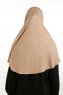 Feriha - Mørk Taupe Viskose Turban Hijab