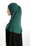 Feriha - Mørk Grønn Viskose Turban Hijab