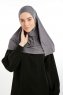 Feriha - Mørk Grå Viskose Turban Hijab