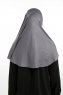 Feriha - Mørk Grå Viskose Turban Hijab