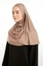 Feriha - Lysebrun Viskose Turban Hijab