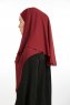 Bengi - Bordeaux Micro Krep Turban Hijab