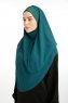 Bengi - Mørk Grønn Micro Krep Turban Hijab