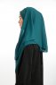 Bengi - Mørk Grønn Micro Krep Turban Hijab