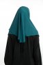 Bengi - Mørk Grønn Micro Krep Turban Hijab