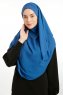 Bengi - Indigo Micro Krep Turban Hijab