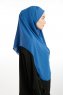 Bengi - Indigo Micro Krep Turban Hijab
