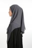 Bengi - Antrasitt Micro Krep Turban Hijab