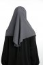 Bengi - Antrasitt Micro Krep Turban Hijab