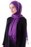 Demet - Mørk Lilla Pashmina Hijab