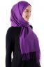 Demet - Mørk Lilla Pashmina Hijab