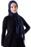 Demet - Marineblå Pashmina Hijab