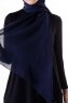 Hadise - Mørk Marineblå Chiffon Hijab
