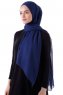 Hadise - Marineblå Chiffon Hijab