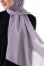 Hadise - Grå Chiffon Hijab