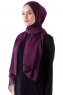 Hadise - Mørk Lilla Chiffon Hijab