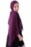 Hadise - Mørk Lilla Chiffon Hijab