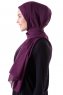 Hadise - Mørk Lilla Chiffon Hijab