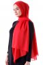 Hadise - Bringebærrød Chiffon Hijab