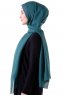 Hadise - Mørk Grønn Chiffon Hijab