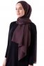 Hadise - Mørkebrun Chiffon Hijab