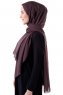 Hadise - Mørkebrun Chiffon Hijab