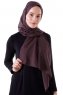 Hadise - Mørkebrun Chiffon Hijab