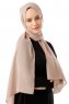 Hadise - Mørk Beige Chiffon Hijab
