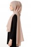 Hadise - Mørk Beige Chiffon Hijab