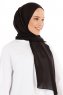 Esra - Svart Chiffon Hijab