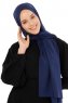 Esra - Marineblå Chiffon Hijab