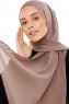 Esra - Mørk Taupe Chiffon Hijab