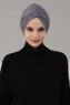 Amy - Grå Bomull Turban - Ayse Turban