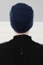 Stella - Marineblå Bomull Turban