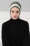 Elsa - Khaki & Creme Bomull Turban