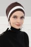 Elsa - Brun & Creme Bomull Turban