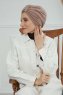 Laura - Taupe Bomull Turban