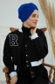 Laura - Blå Bomull Turban