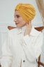 Laura - Sennepsgul Bomull Turban