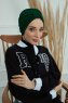 Laura - Mørk Grønn Bomull Turban